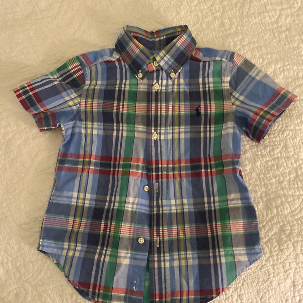 Ralph Lauren short sleeve button down  3T